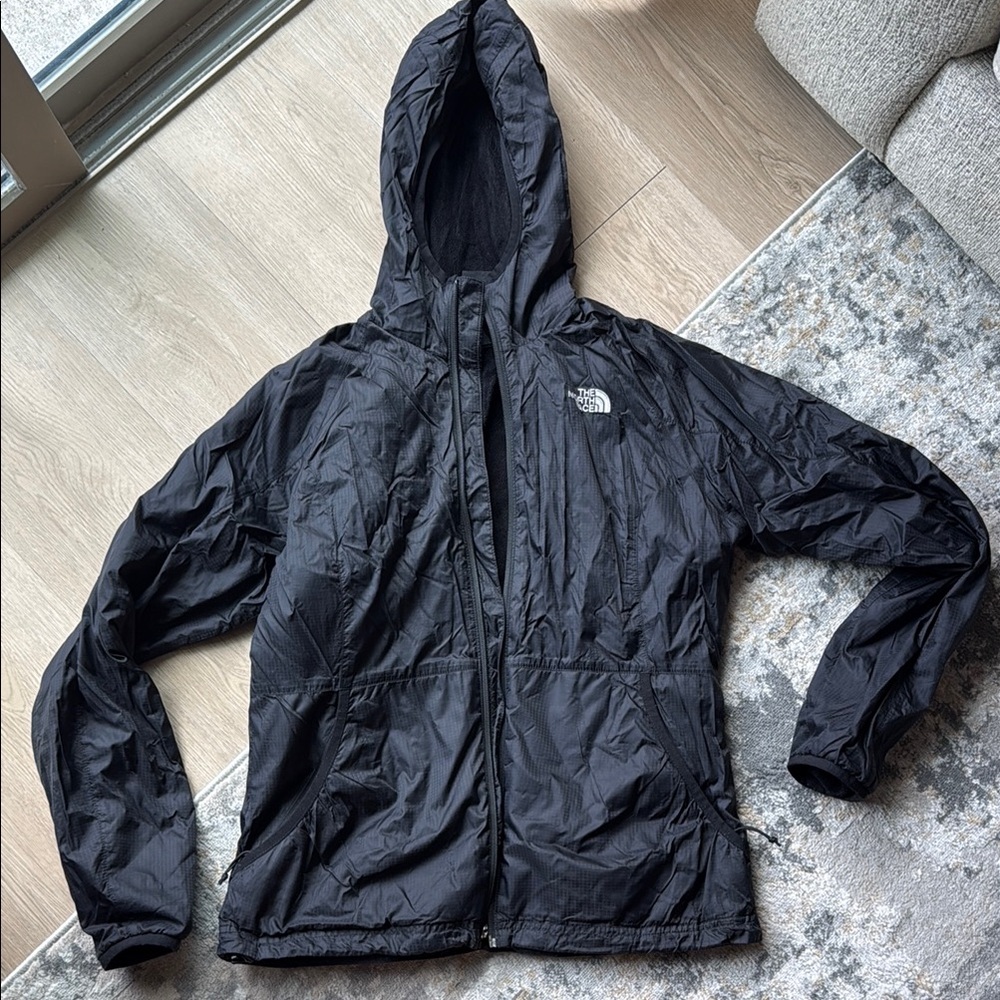 The North Face Charcoal Hooded Windbreaker
